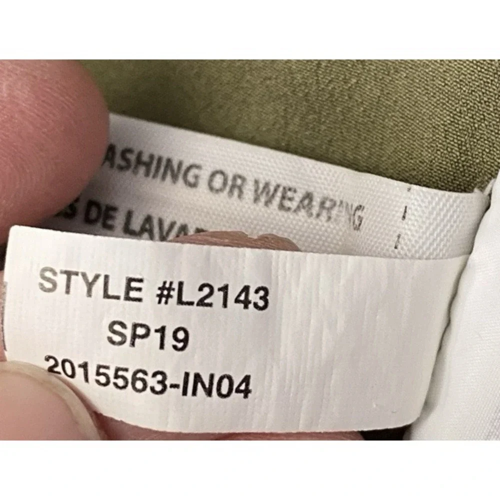 POINT SUR J. Crew Paperbag Pants High Rise Wide Leg Cropped Pants‎ Green Sz 10
